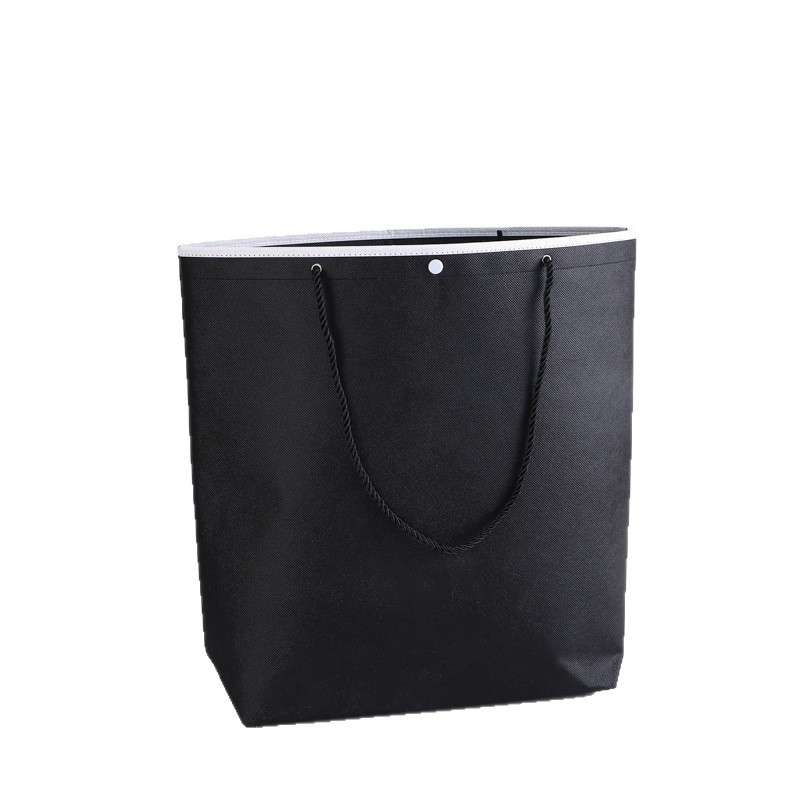 Geantă laminată din material nețesut cu logo personalizat, aspect premium pentru magazine de îmbrăcăminte, design tridimensional
