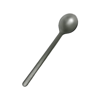 Lingură de desert din plastic de unică folosință, cu mâner lung, pentru ambalare la livrare