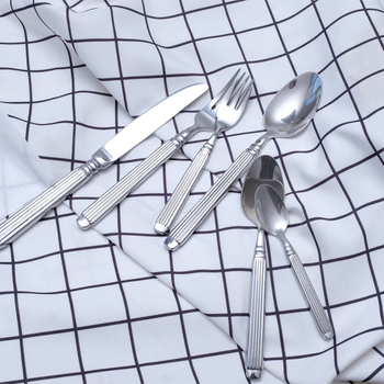 Set tacâmuri din oțel inoxidabil 430 – portabil, tacâmuri vestice pentru steak și salată