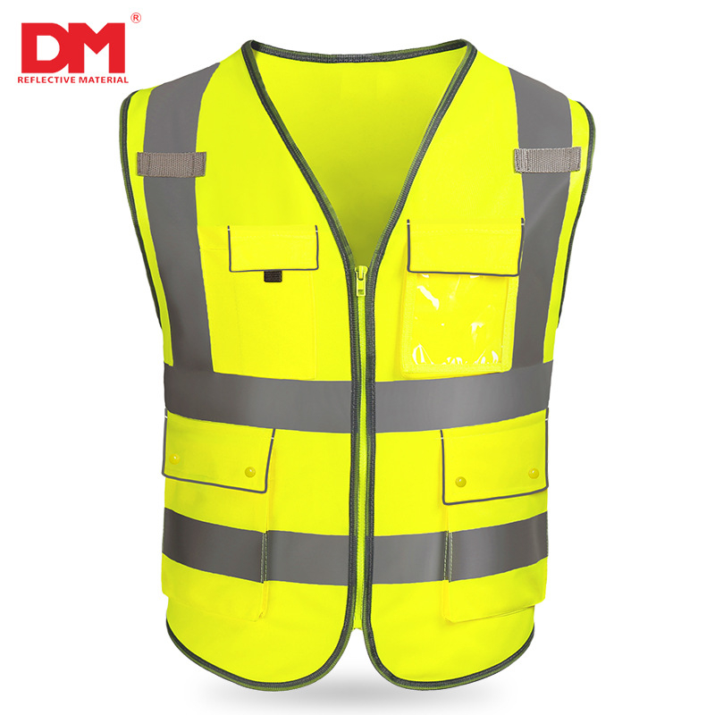 DM Daoming Vestă reflectorizantă pentru siguranța în trafic și ciclism, din poliester elastic