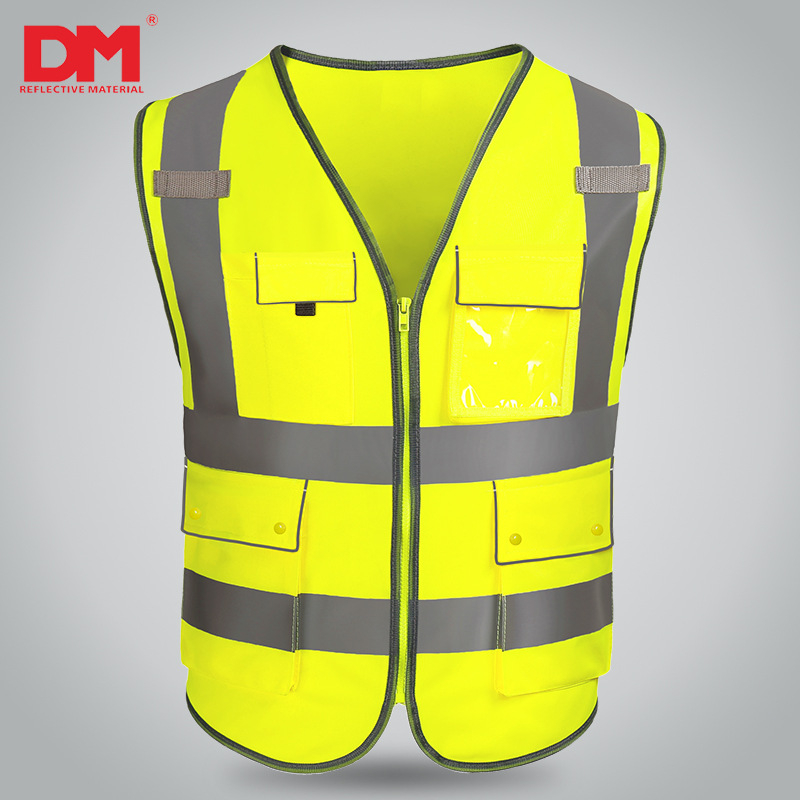 DM Daoming Vestă reflectorizantă pentru siguranța în trafic și ciclism, din poliester elastic