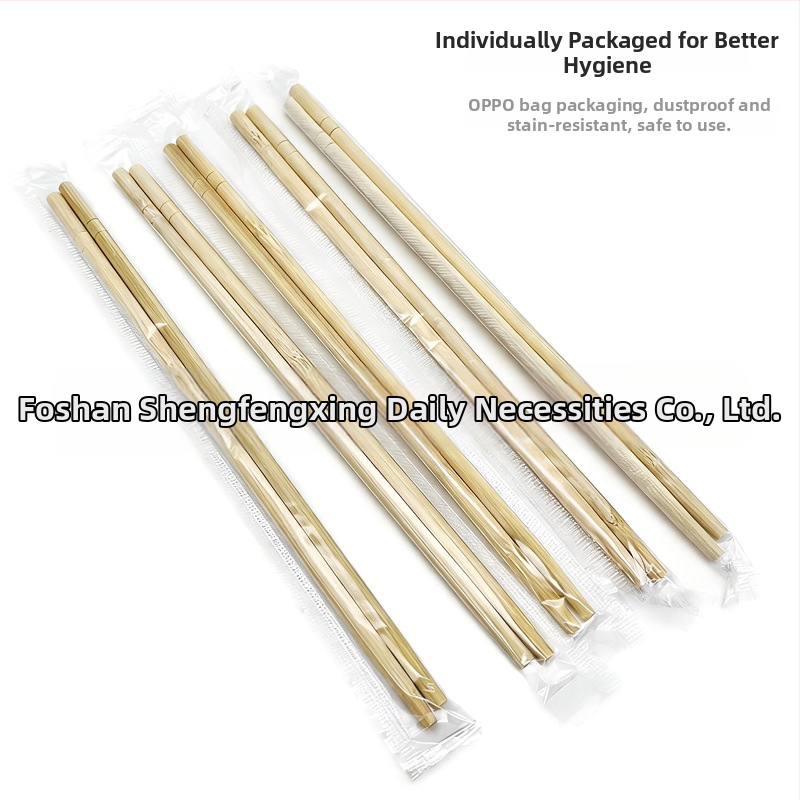 Jednorázové bambusové paličky na jedlo, 20 párov, individuálne balené, hrúbka 5,0 mm, pre domáce použitie a rýchle občerstvenie, do reštaurácií a hotelov