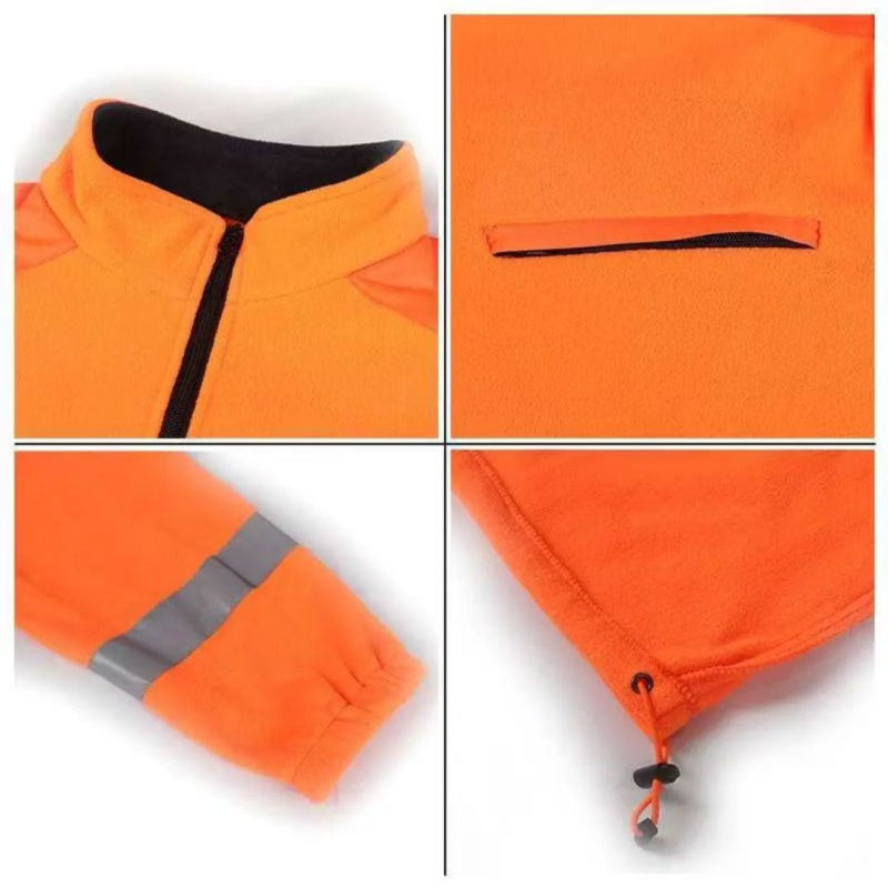 Reflektirajući sigurnosni hoodie za vanjske građevinske radove, zimska zaštita i izdržljivost