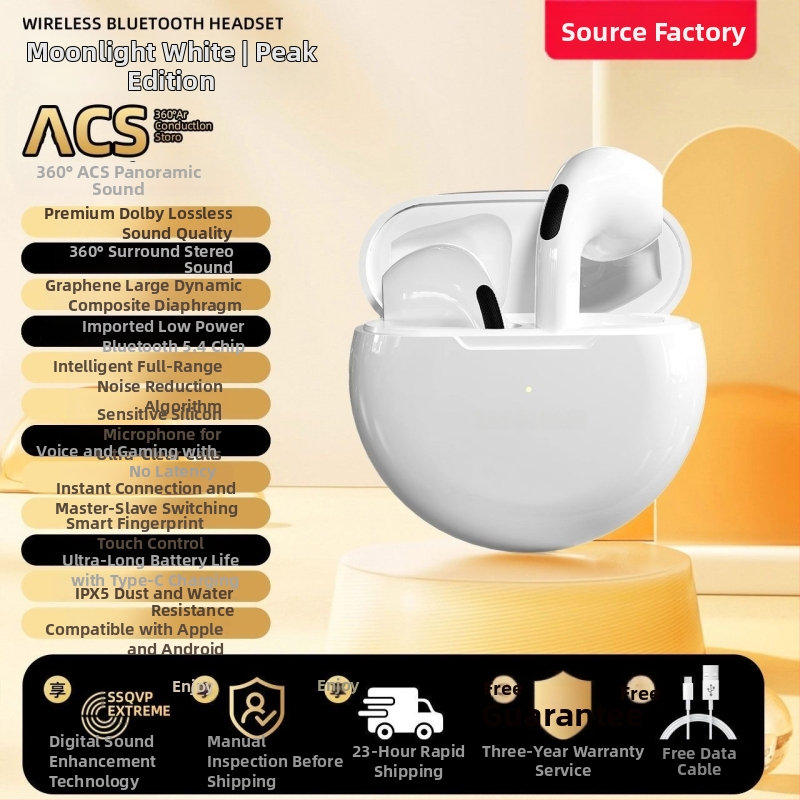 PRO4 Bluetooth slušalice za igranje s jakim basom, E6S, in-ear, stereo, i12
