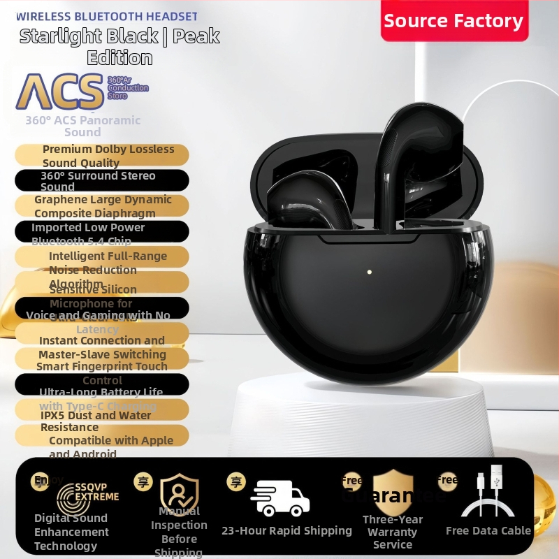 PRO4 Bluetooth slušalice za igranje s jakim basom, E6S, in-ear, stereo, i12