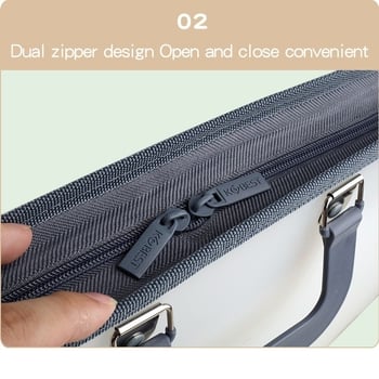 Kangbai YF6202 A3 akordeónový organizér s uchom, 13 priehradok, PP materiál, hrúbka 1,0 mm, 741 g