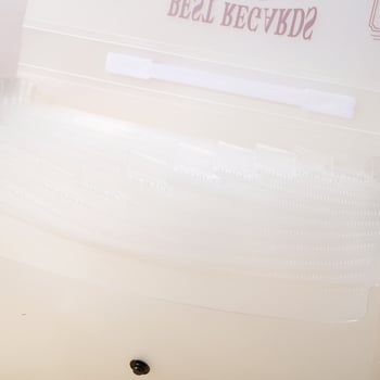 Priehľadná vodotesná akordeónová taška na uskladnenie študentských testov, veľká kapacita, kreslený dizajn