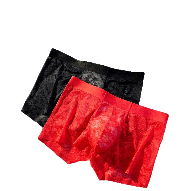 Zebrov uzorak jacquard čipke, 10A antibakterijski, miris kamelije, hidratizirana mulberry svila, muške bokserice