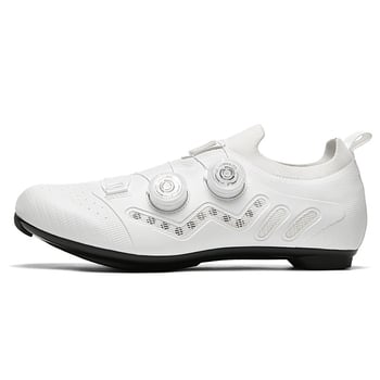 Prozračne cipele za biciklizam za cestu, planinu i unutarnju upotrebu, model D-002, kompatibilne s clipless pedalama, sustav samozaključavanja.
