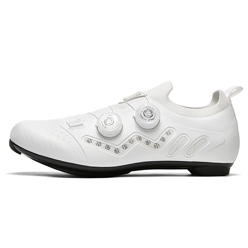 Prozračne cipele za biciklizam za cestu, planinu i unutarnju upotrebu, model D-002, kompatibilne s clipless pedalama, sustav samozaključavanja.
