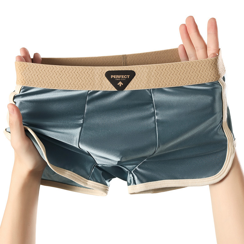 Férfi boxeralsó antibakteriális ice silk anyagból, 7A kategória, egyéni méretre készítve