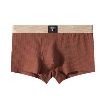 Muške pamučne boxer gaćice s prugama – uski kroj, prozračnost, srednja visina struka, retro stil