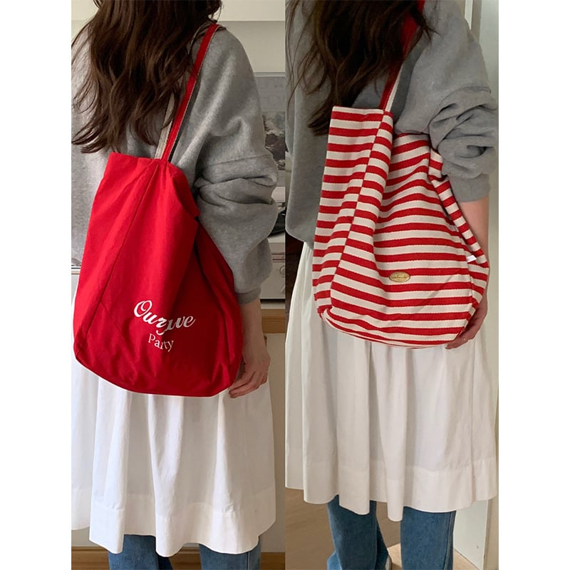 Šarena platnena Tote torba, koreanskog inspiriranog ležernog stila, casual torba za rameno studentima, velika kapaciteta