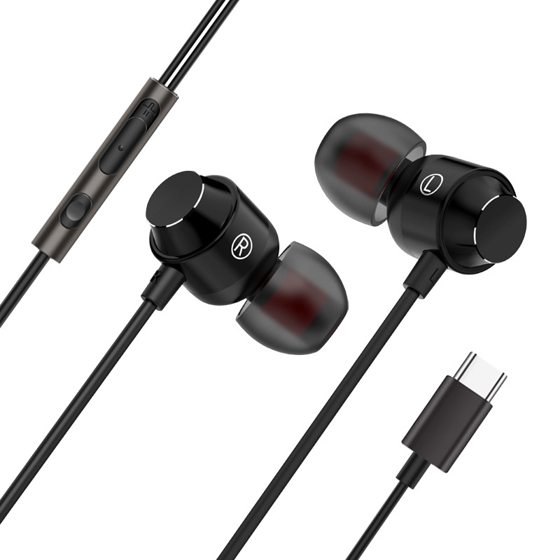 Metalne in-ear slušalice Type-C s digitalnim DAC-om i dubokim basom za mobilne telefone i računala