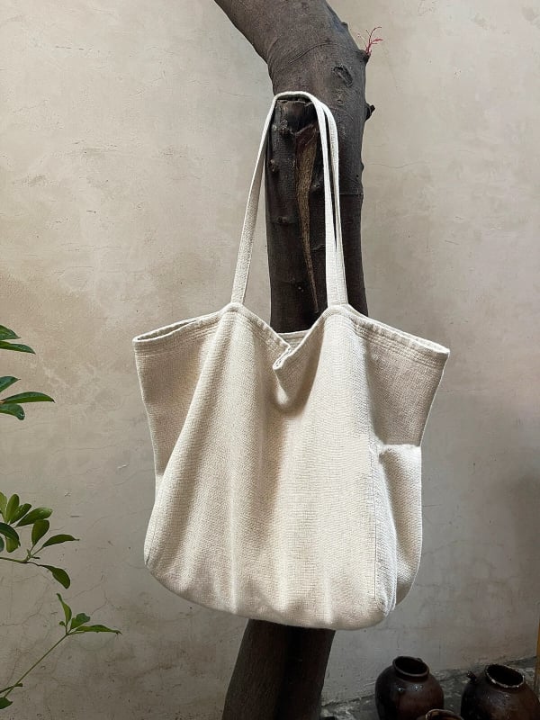 Ženska torbica od twill platna s velikim kapacitetom, preko ramena i ručno nošenje, svakodnevni minimalistički stil