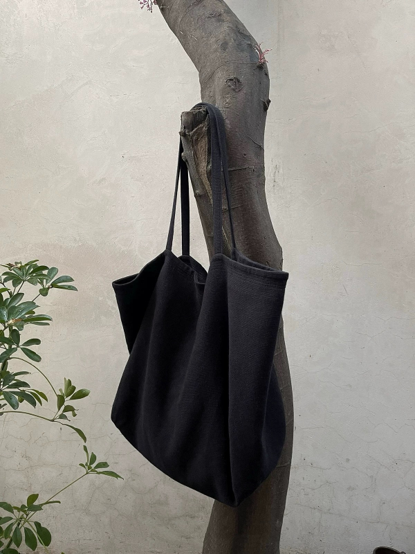 Ženska torbica od twill platna s velikim kapacitetom, preko ramena i ručno nošenje, svakodnevni minimalistički stil