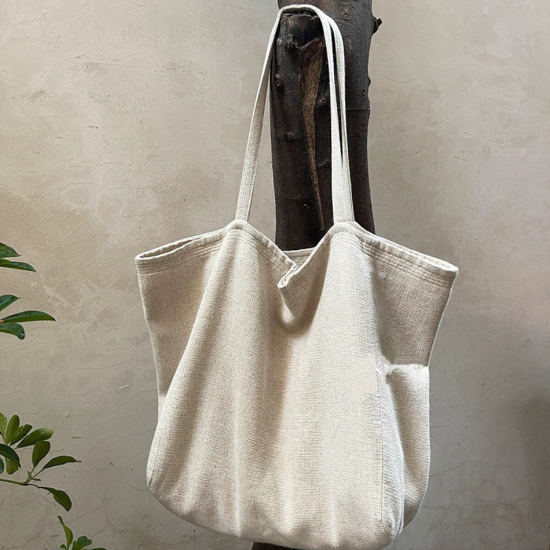 Ženska torbica od twill platna s velikim kapacitetom, preko ramena i ručno nošenje, svakodnevni minimalistički stil