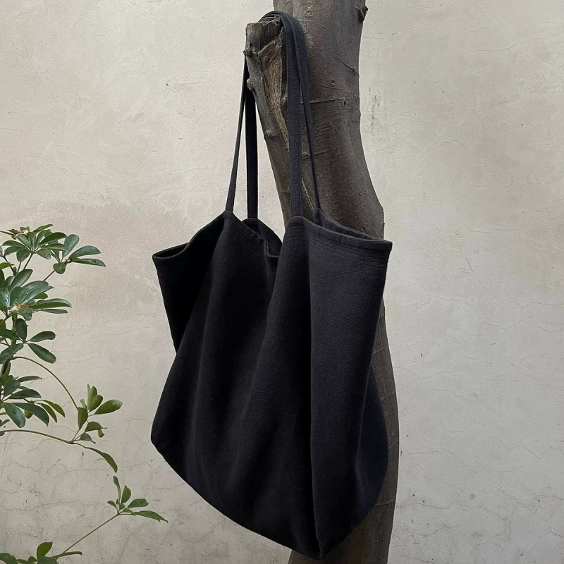 Ženska torbica od twill platna s velikim kapacitetom, preko ramena i ručno nošenje, svakodnevni minimalistički stil