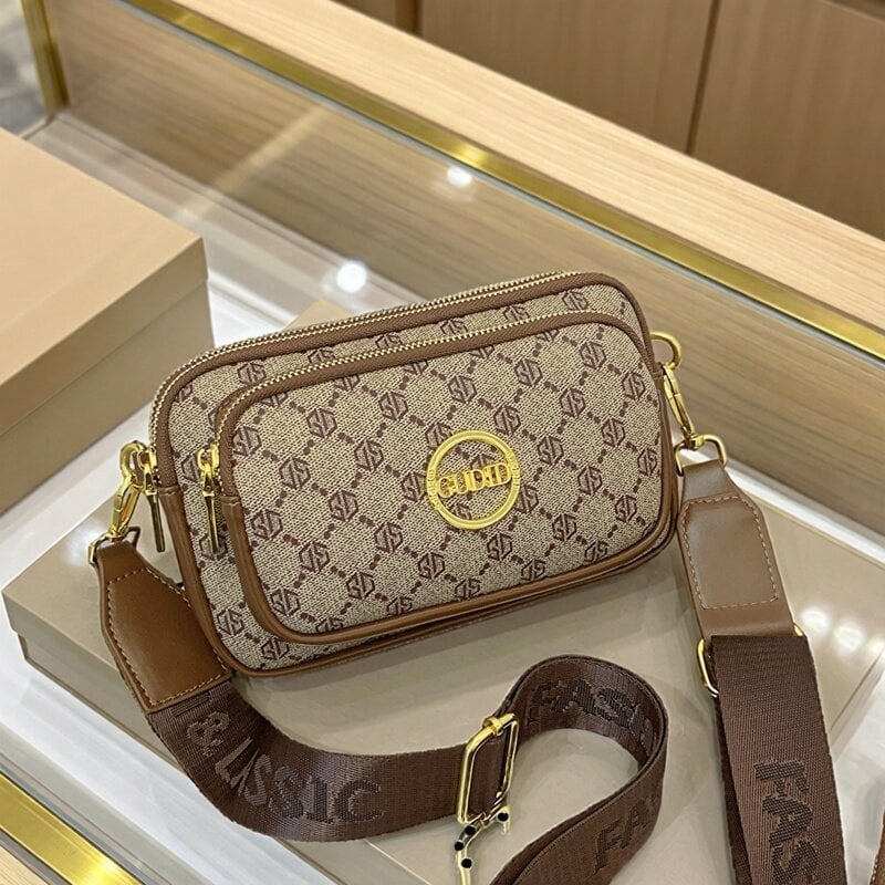 Dai fan ženska torbica za telefon 2026 – casual stil, retro široka naramenica, crossbody mini kvadratna torba za svakodnevnu upotrebu