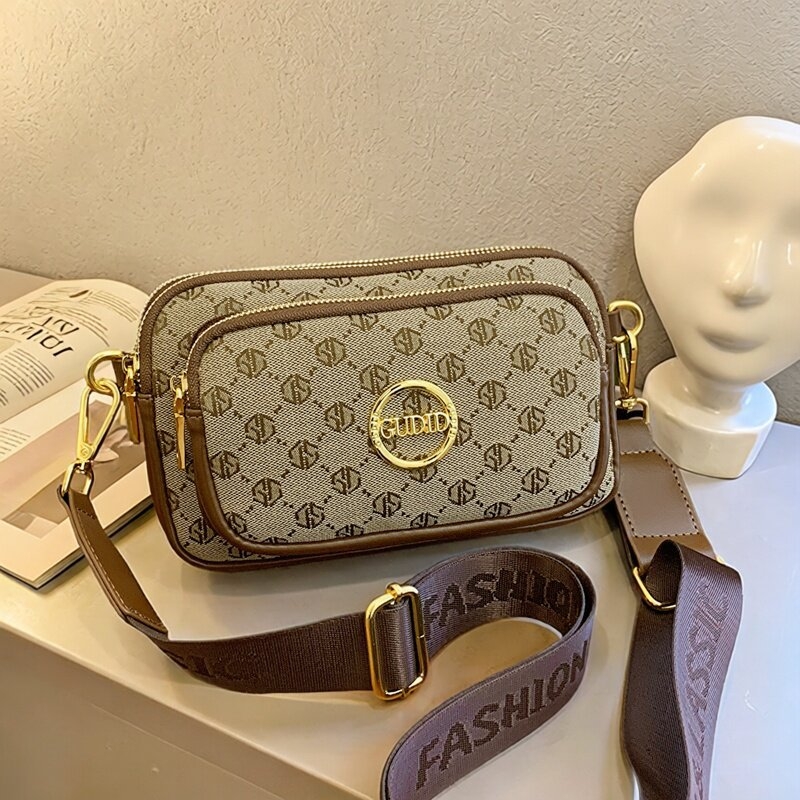 Dai fan ženska torbica za telefon 2026 – casual stil, retro široka naramenica, crossbody mini kvadratna torba za svakodnevnu upotrebu