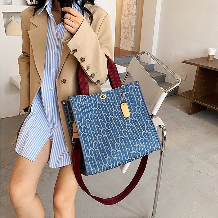 Platnena ženska torba preko ramena, velika kapaciteta, crossbody torba s modernim printom
