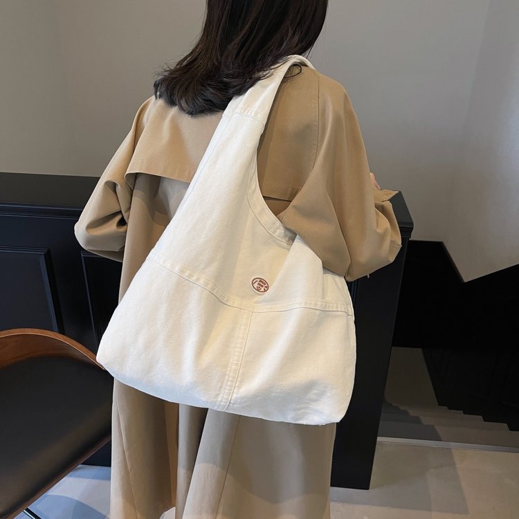 Tote torba od denima u korejskom vintage stilu s jednom naramenicom za svakodnevnu upotrebu