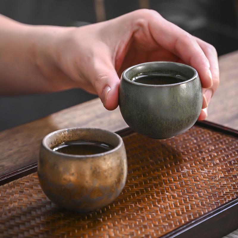 Keramický čajový set s efektom kiln-change – Gongfu teaware Jian Kiln s piatimi prvkami