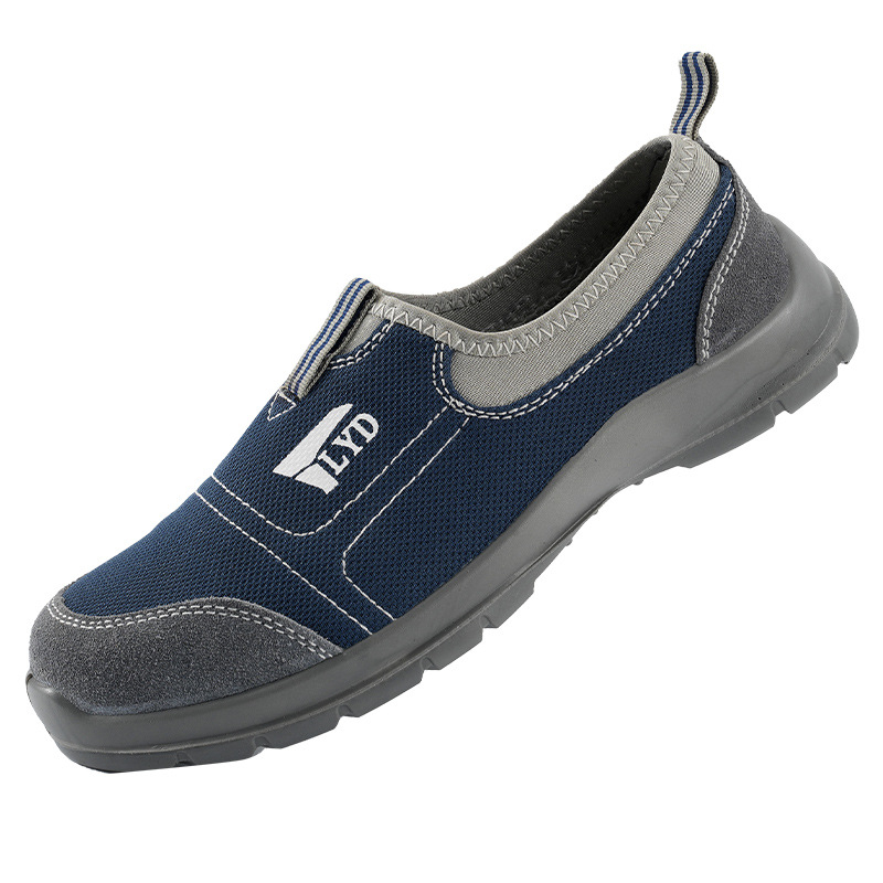 Slip-on antistatične zaštitne radne cipele, otporne na udarce i probijanje, prozračne, lagane, protuklizne, s čvrstim potplatom, muške cipele
