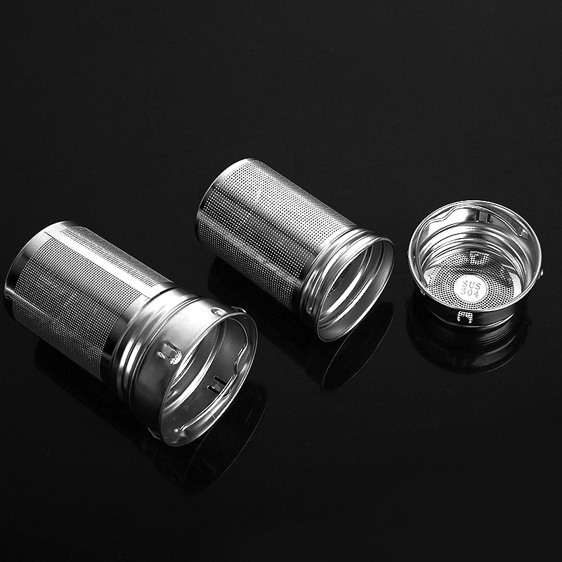 304 nerezová oceľ čajový filter do pohára, dvojdielny filter pre sklenený pohár, príslušenstvo k izolačnej šálke