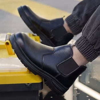 Pantofi de protecție pentru sudură, bărbați, încălțăminte de lucru respirabilă, cu vârf din oțel, antișoc, anti-perforație, rezistente la stropi, ușoare