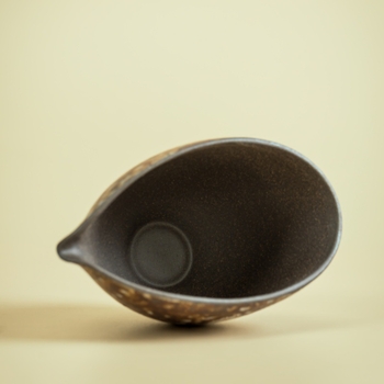 Set ceremonial de ceai din ceramică din lut gros, cu Gongdao cup placat cu argint, Pourer și tavă de ceai