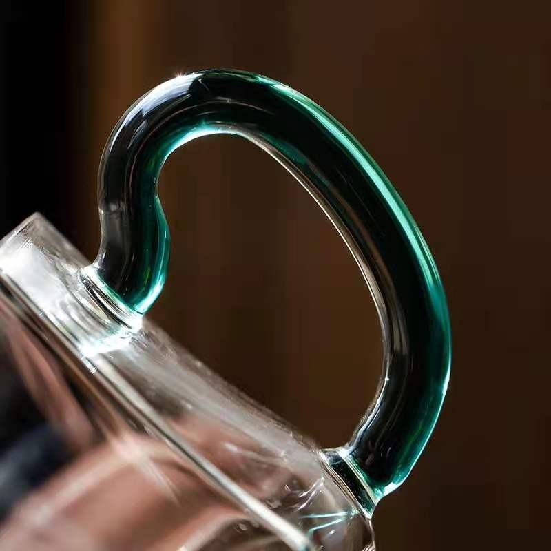 Cupa pătrată din sticlă Fairness Cup, accesorii pentru ceai în stil japonez, rezistentă la temperaturi înalte, capacitate mare, sticlă borosilikat, separare ceai-apă