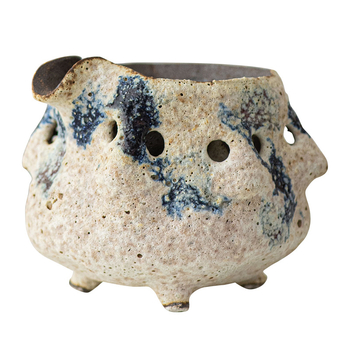 Infuzor ceramic pentru ceai, cu dublă izolație, și cească pentru distribuție uniformă a ceaiului, stil retro japonez, accesorii pentru ceremonie de ceai de înaltă clasă
