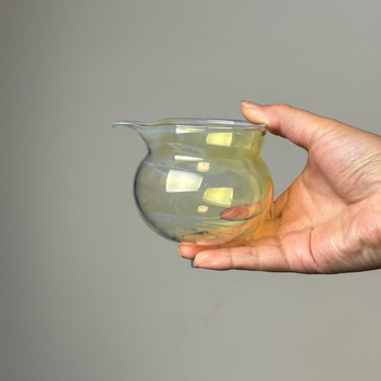 Ceai Gongfu în sticlă borosilicat, stil Zen, separare ceai-apă