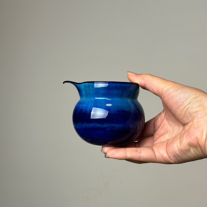 Ceai Gongfu în sticlă borosilicat, stil Zen, separare ceai-apă