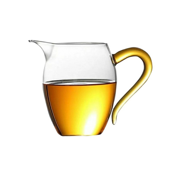 Set Gongfu de ceai din sticlă borosilicată de înaltă rezistență, cu ceainic, ceașcă Gongdao și rezervor de ceai, dimensiune mare