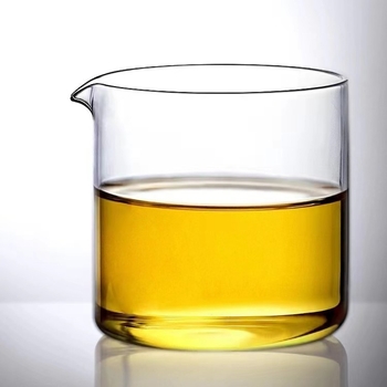 Set de ceai din sticlă borosilicat înalt, personalizat, cu ceașcă pentru distribuție uniformă a ceaiului, separator pentru ceai și tavă pentru ceai, pentru uz casnic