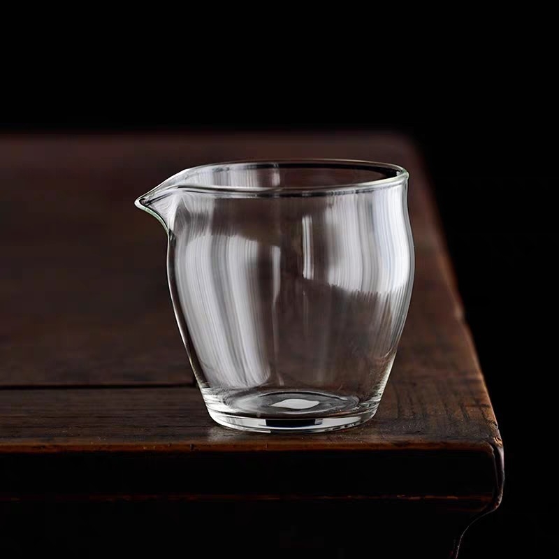 Separator de ceai din sticlă elegant pentru ceremonia gongfu, capacitate mică, pentru ospitalitate