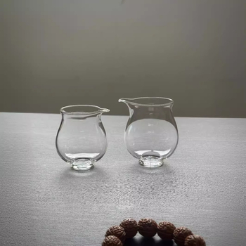 Set Gongfu de ceai din sticlă borosilicată, cu tavă tematică pinguin și ceașcă de distribuție egală