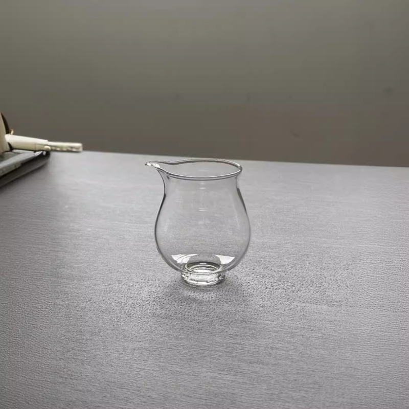 Set Gongfu de ceai din sticlă borosilicată, cu tavă tematică pinguin și ceașcă de distribuție egală