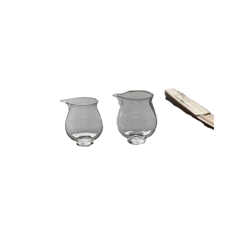 Set Gongfu de ceai din sticlă borosilicată, cu tavă tematică pinguin și ceașcă de distribuție egală