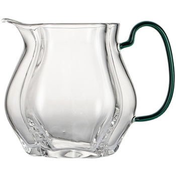 Sticlă transparentă, rezistentă la căldură, îngroșată; accesorii pentru ceai în stil chinezesc minimalist, inclusiv tavă de ceai și distribuator de ceai