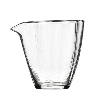 Pahar din sticlă borosilicată ciocănit, Gongfu ceai, formă Begonia, distribuitor de ceai și ceainic