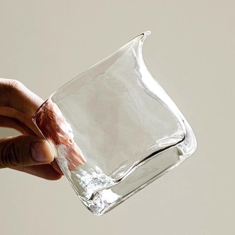 Ceainic de distribuție echitabilă din sticlă borosilicat rezistentă la căldură, pătrată, set mic de ceai pentru uz casnic cu o ceașcă
