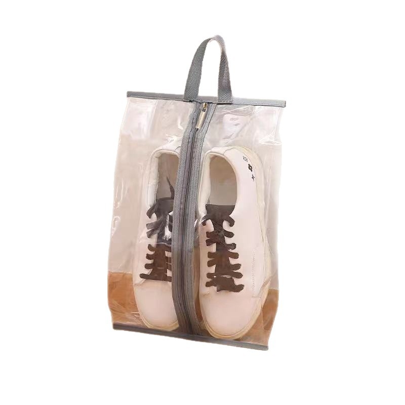 Sac de depozitare pantofi de călătorie — husă transparentă PVC pentru adidași, protecție împotriva prafului, umezelii și mucegaiului