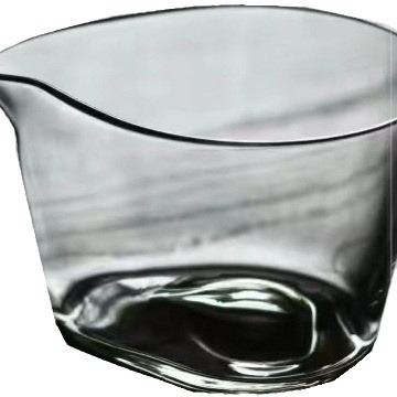 Set de ceai din sticlă borosilikat transparentă, formă de inimă, cu divizor pentru ceai, fabricat manual