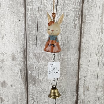 Zakka Miss Rabbit od smole — viseći zvončić za vjetar