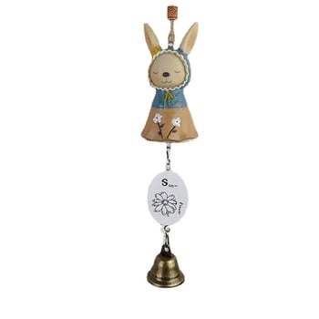 Zakka Miss Rabbit od smole — viseći zvončić za vjetar