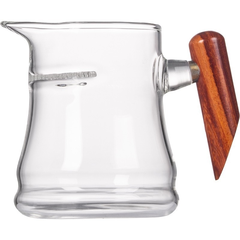 Ceașcă de ceai din sticlă borosilicată, în stil japonez, cu filtru în formă de semilună pentru ceai verde