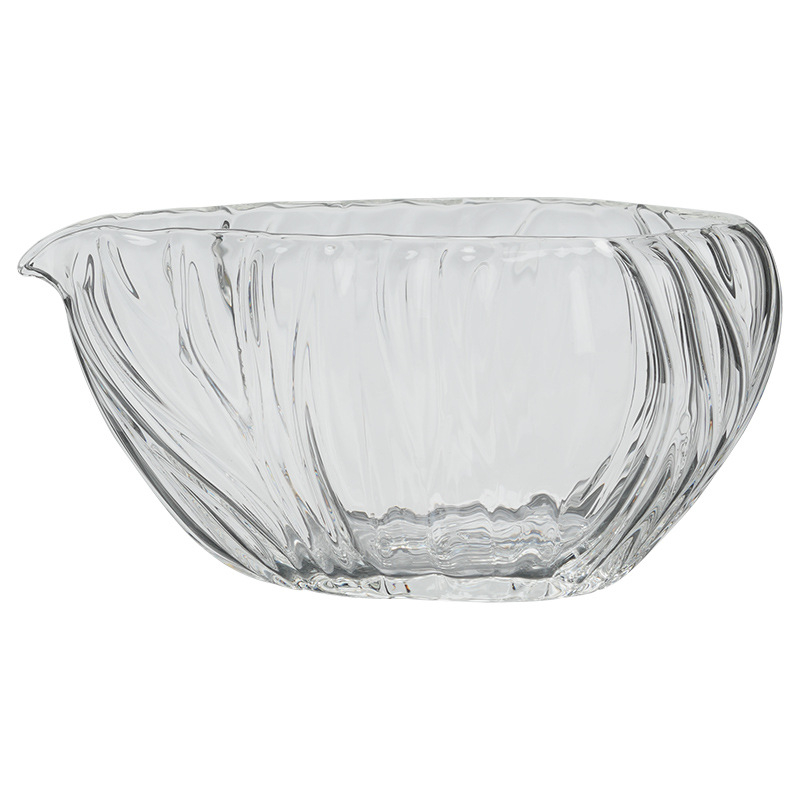 Set de ceai din sticlă, stil chinezesc, cu borosilicat rezistent la temperaturi înalte, cu cupă pentru turnare uniformă și accesorii de servire ceai